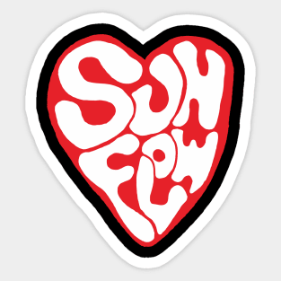 sunflow typography heart Sticker